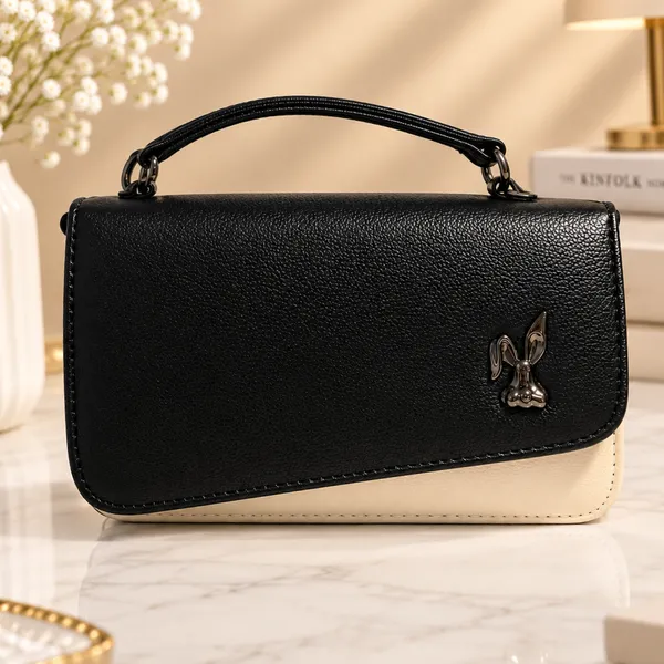 Black_Faux_Leather_Shoulder_Bag_for_Women