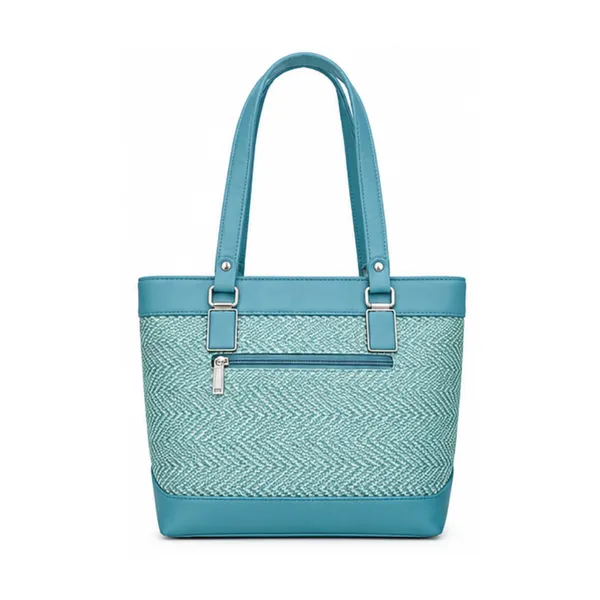 Blue_Textured_Tote_Bag_for_Women