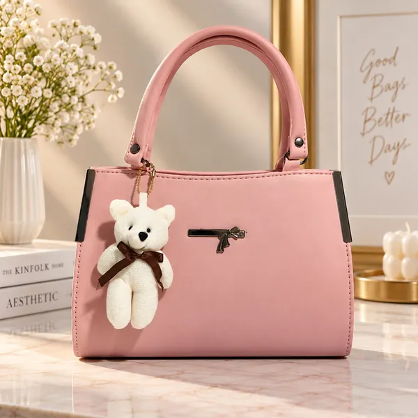 Pink_Structured_Handbag_For_Women