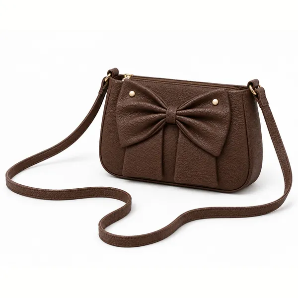 Brown_Leather_Look_Bow_Shoulder_Bag_for_Women