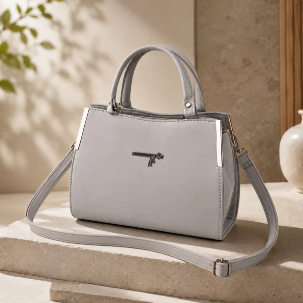 Grey_Faux_Leather_Structured_Handbag_for_Women