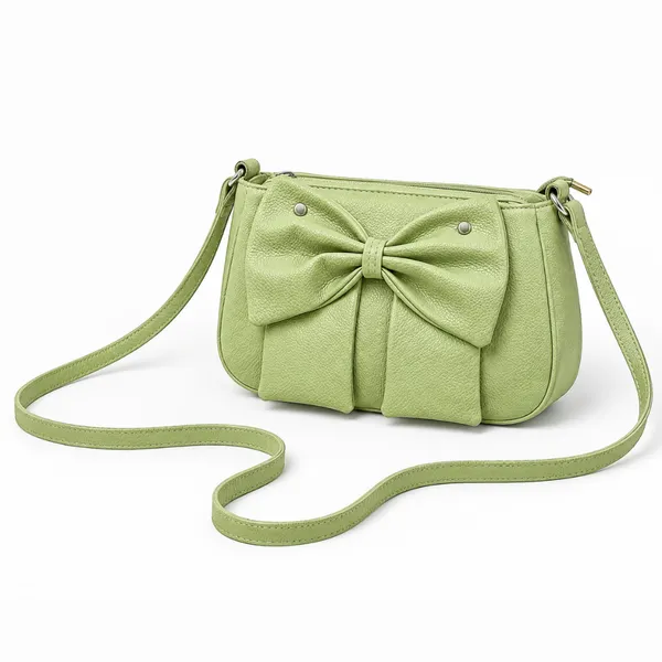 Green_Leather-Look_Bow_Shoulder_Bag_for_Women