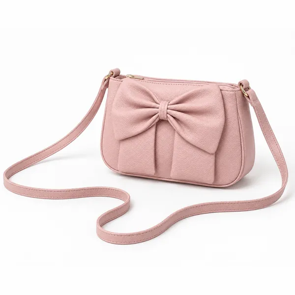 Pink_Faux_Leather_Bow_Shoulder_Bag_for_Women