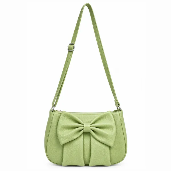 Green_Leather-Look_Bow_Shoulder_Bag_for_Women