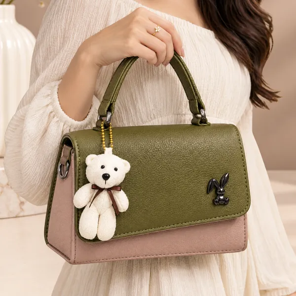 Olive_Faux_Leather_Structured_Shoulder_Bag_for_Women