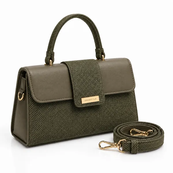 Olive_Textured_Structured_Handbag_For_Women