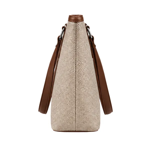 Beige_Textured_Structured_Tote_Bag_For_Women