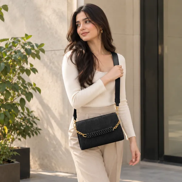 Black_Textured_Crossbody_Sling_Bag_for_Women