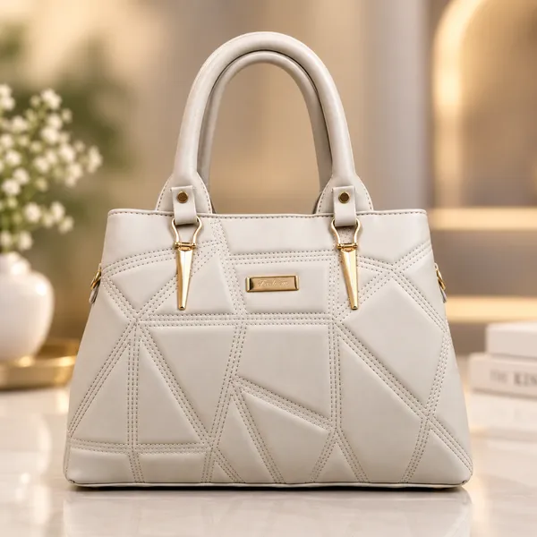 White_Structured_Handbag_For_Women