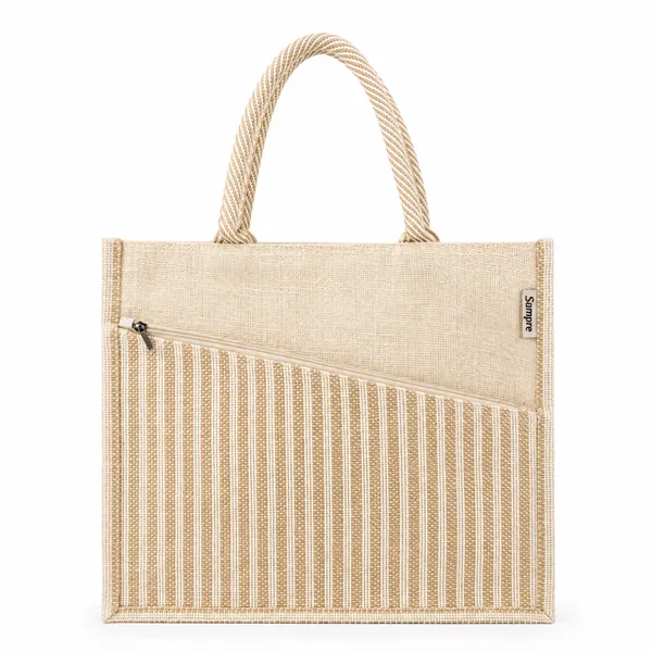 Beige_Fabric_Striped_Tote_Bag_for_Women