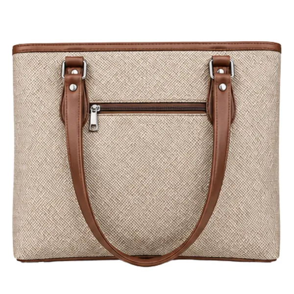 Beige_Textured_Structured_Tote_Bag_For_Women