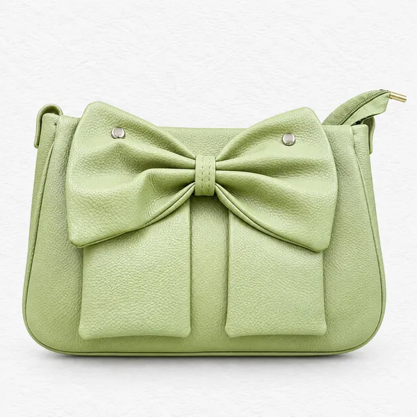Green_Leather-Look_Bow_Shoulder_Bag_for_Women