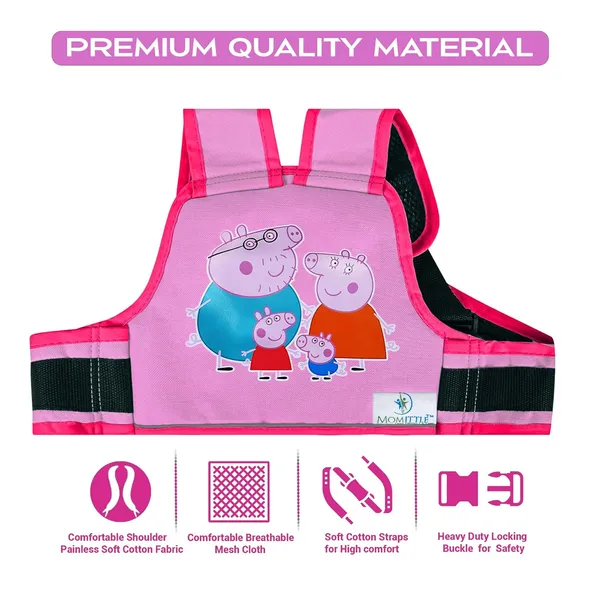 Pink_Polyester_Two_Wheeler_Safety_Belt_For_Kids_For_Baby