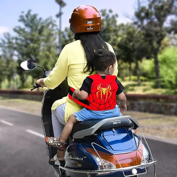 Red_Polyester_Two_Wheeler_Safety_Belt_For_Kids_For_Baby