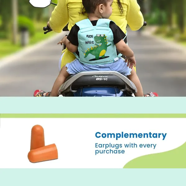 Green_Polyester_Kids_Motorcycle_Safety_Harness_For_Baby