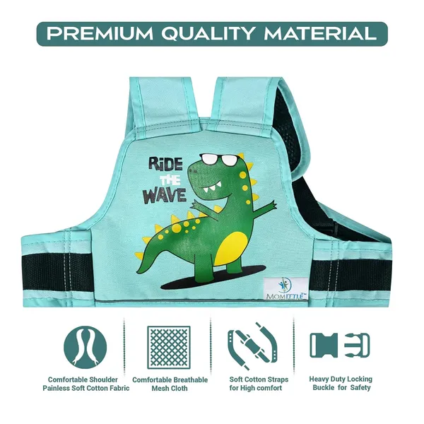 Green_Polyester_Kids_Motorcycle_Safety_Harness_For_Baby