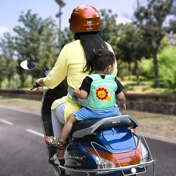 Seablue_Polyester_Kids_Safety_Belt_For_Two_Wheeler_With_Reflective_Strips_For_Baby