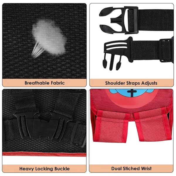 Red_Polyester_Kids_Safety_Belt_For_Two_Wheeler_With_Reflective_Strips_For_Baby