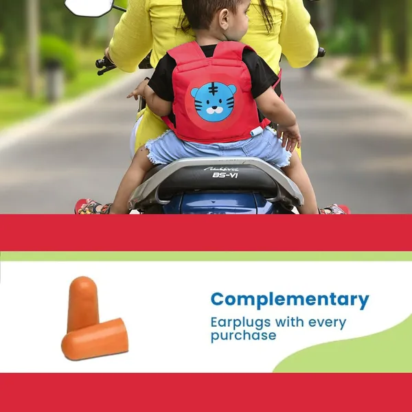 Red_Polyester_Kids_Safety_Belt_For_Two_Wheeler_With_Reflective_Strips_For_Baby