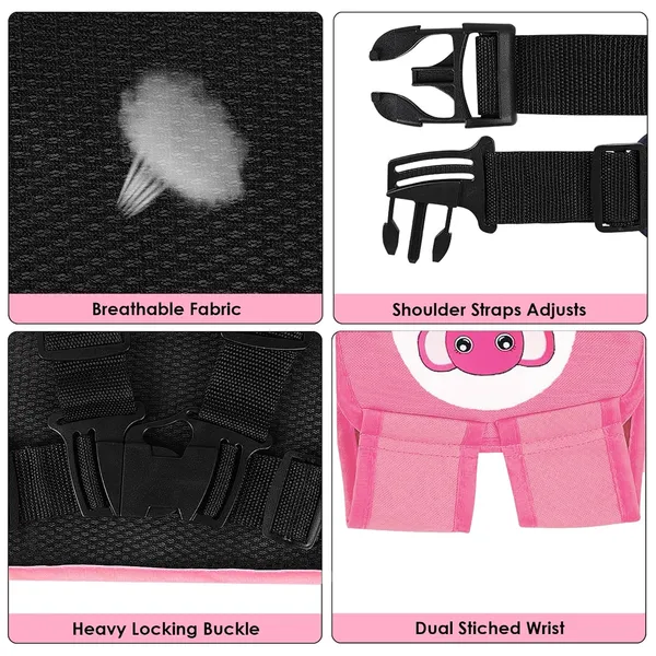 Pink_Polyester_Kids_Motorcycle_Safety_Harness_For_Baby