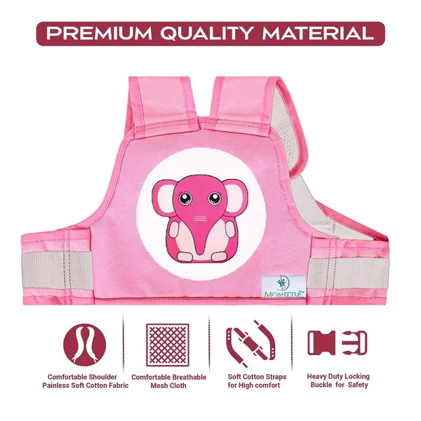 Pink_Polyester_Kids_Motorcycle_Safety_Harness_For_Baby