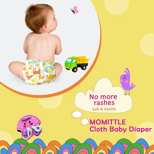 Pink_Plastic_Adjustable_Reusable_Cloth_Diaper_With_Insert_For_Baby