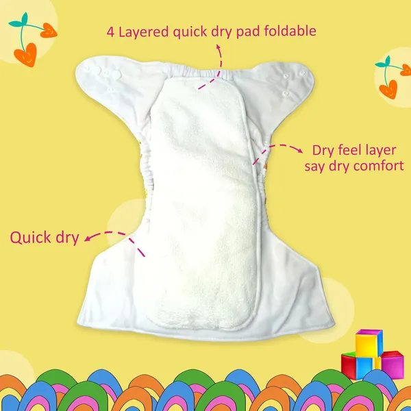 Pink_Plastic_Adjustable_Reusable_Cloth_Diaper_With_Insert_For_Baby