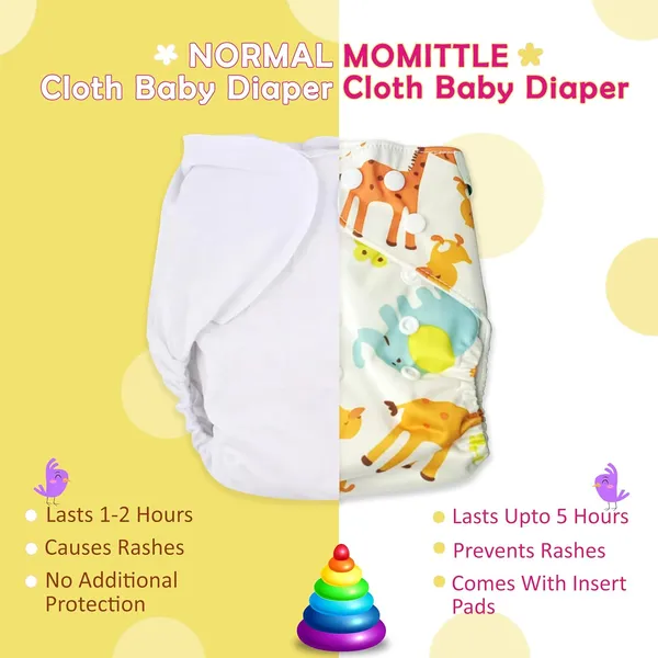 Pink_Plastic_Adjustable_Reusable_Cloth_Diaper_With_Insert_For_Baby