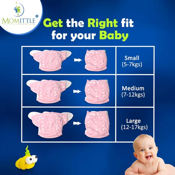 Pink_Plastic_Cotton_Cloth_Diaper_With_Insert_For_Baby