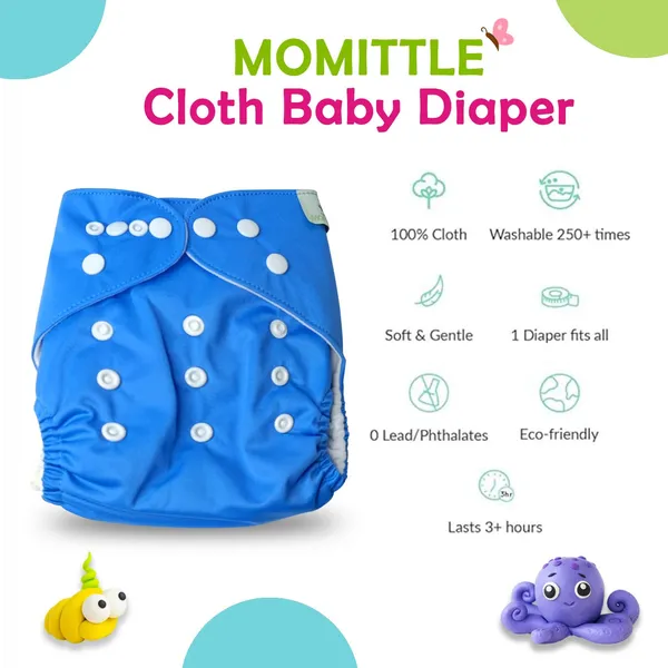 Blue_Cotton_Cloth_Diaper_With_Booster_Insert_For_Baby