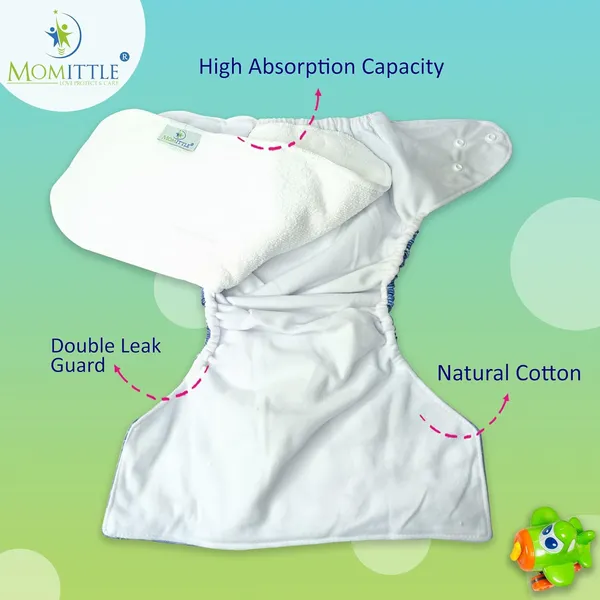 Blue_Cotton_Cloth_Diaper_With_Booster_Insert_For_Baby