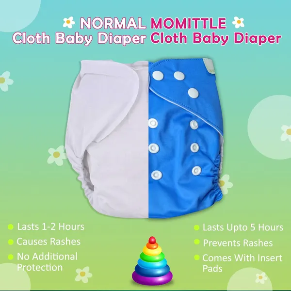 Blue_Cotton_Cloth_Diaper_With_Booster_Insert_For_Baby