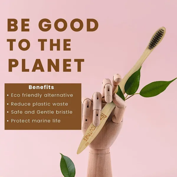 Offwhite_Bamboo_Toothbrush_With_Charcoal_Bristles_For_Oral_Care