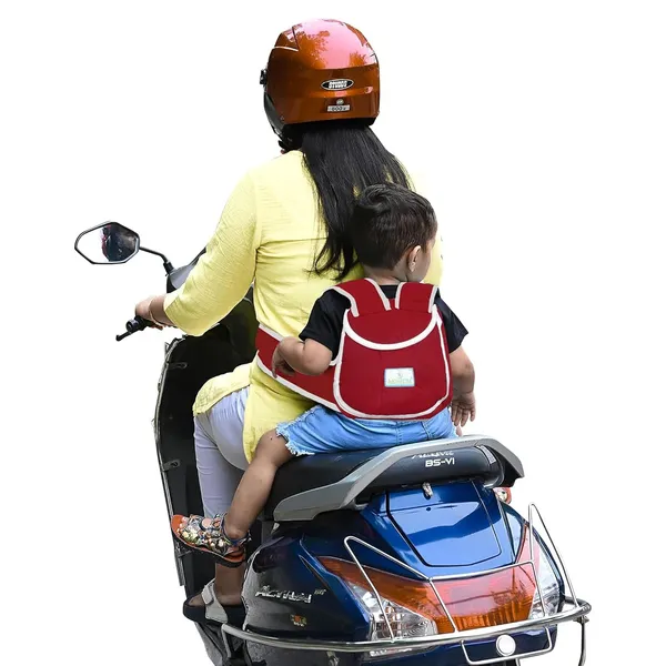 Maroon_Polyester_Baby_Safety_Belt_For_Two_Wheeler_For_Baby