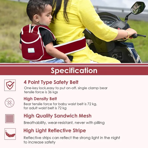 Maroon_Polyester_Baby_Safety_Belt_For_Two_Wheeler_For_Baby