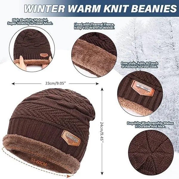 Blueblack_Polyester_Winter_Cap_Set_With_Beanie_Gloves_Muffler_And_Neck_Warmer_For_Unisex_ack_of_2