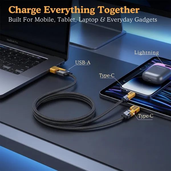 Black_Pvc_4_In_1_Metal_Braided_Charging_Cable_With_Multiple_Connectors_For_Mobile