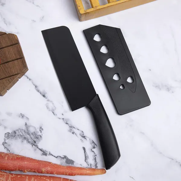 Black_Metal_Kitchen_Knife_Set_With_Cover_For_Home_And_Kitchen