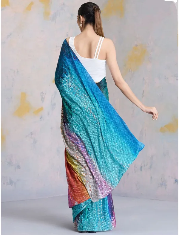 Multicolor_Gradient_Digital_Printed_Satin_Saree_Luxury_Designer_Party_Wear_Satin_Saree_For_Women