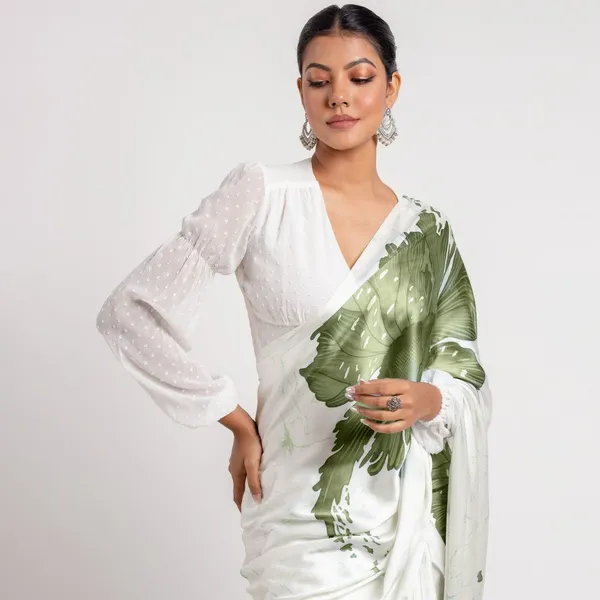 Ivory_Sage_Green_Floral_Satin_Designer_Saree_Elegant_Party_Festive_Wear_Saree_For_Women