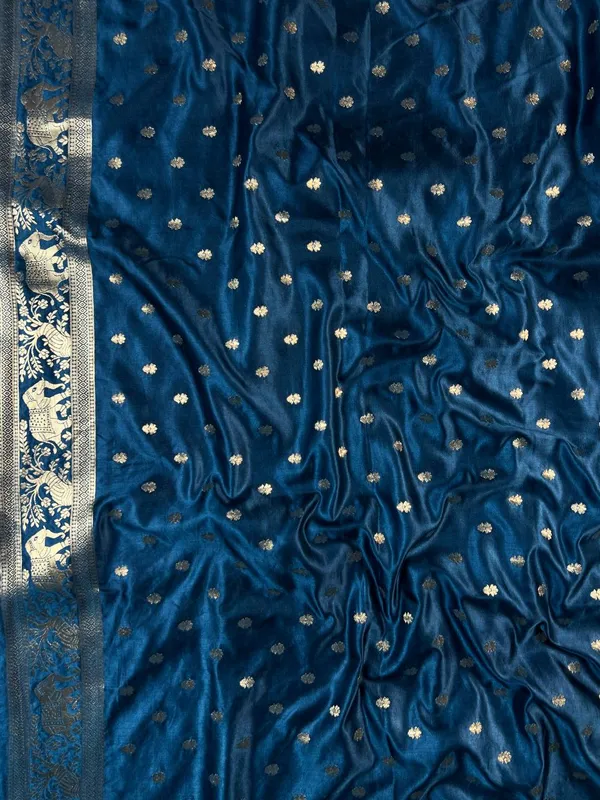Royal_Blue_Banarasi_Silk_Saree_For_Women