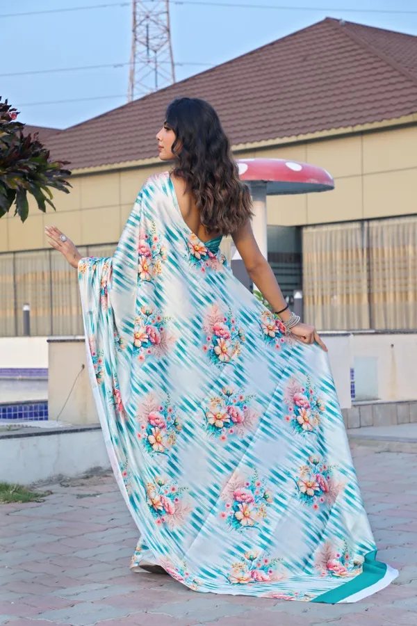 Pastel_Blue_Floral_Printed_Saree_Soft_Elegant_Designer_Saree_For_Party_Festive_Casual_Wear