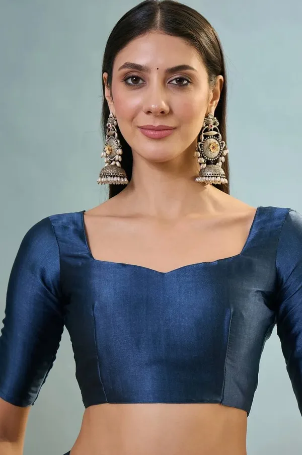 Mustard_Yellow_Navy_Blue_Striped_Ajrakh_Modal_Silk_Saree_With_Designer_Pallu