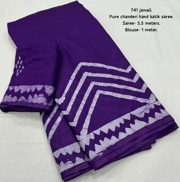 Lavender_Chanderi_Batik_Saree