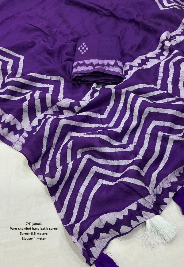 Lavender_Chanderi_Batik_Saree