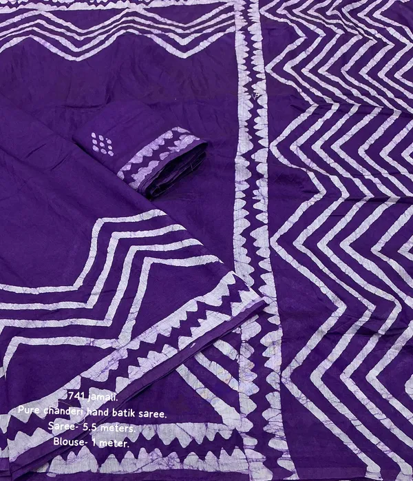 Lavender_Chanderi_Batik_Saree