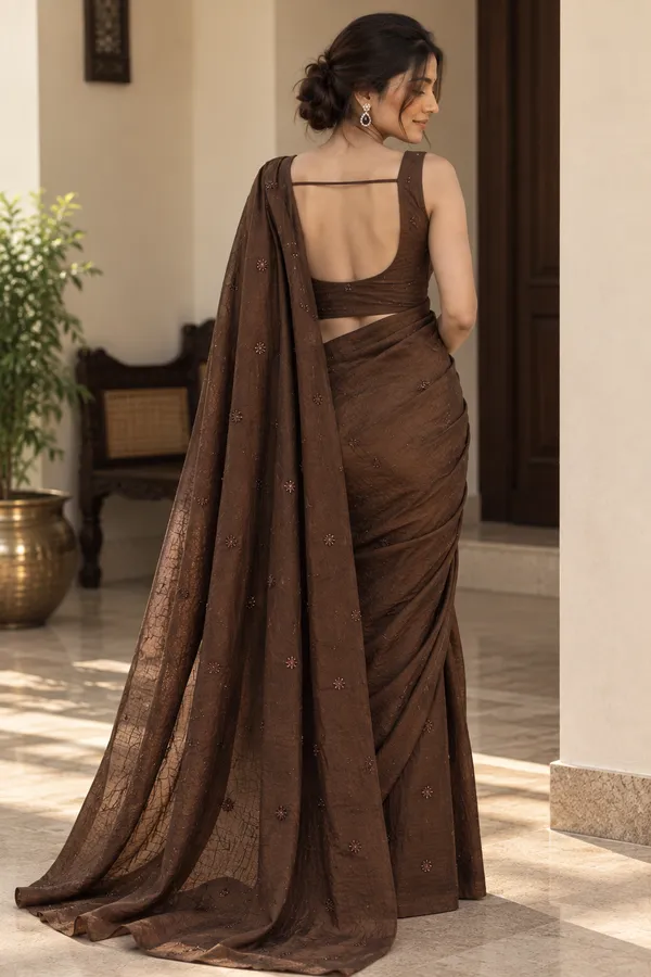Coffee_Crush_Embroidered_Soft_Linen_Saree