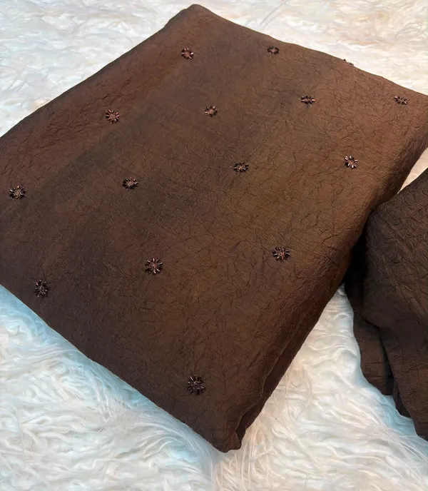 Coffee_Crush_Embroidered_Soft_Linen_Saree