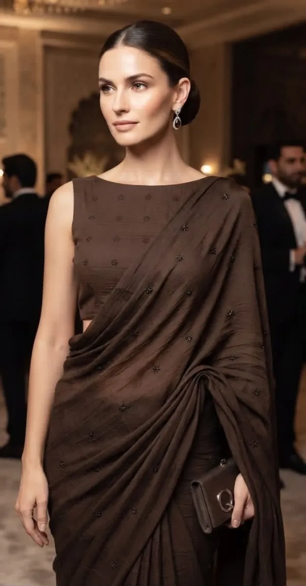 Coffee_Crush_Embroidered_Soft_Linen_Saree