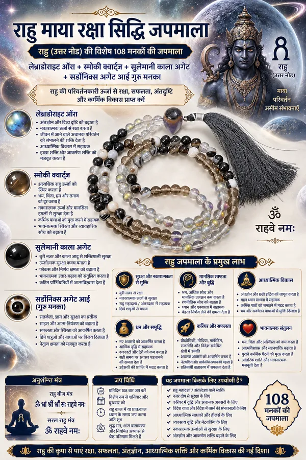 Smoky_Quartz_Labradorite_Rahu_Raksha_Siddhi_108_Bead_Japmala